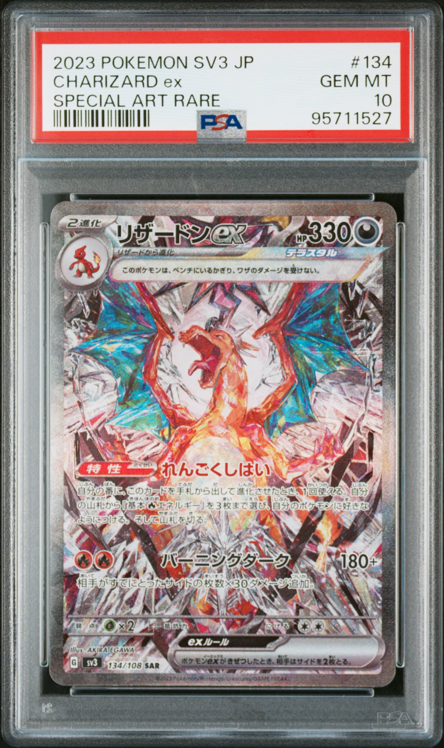 CHARIZARD ex - SPECIAL ART RARE · PSA GEM MT 10